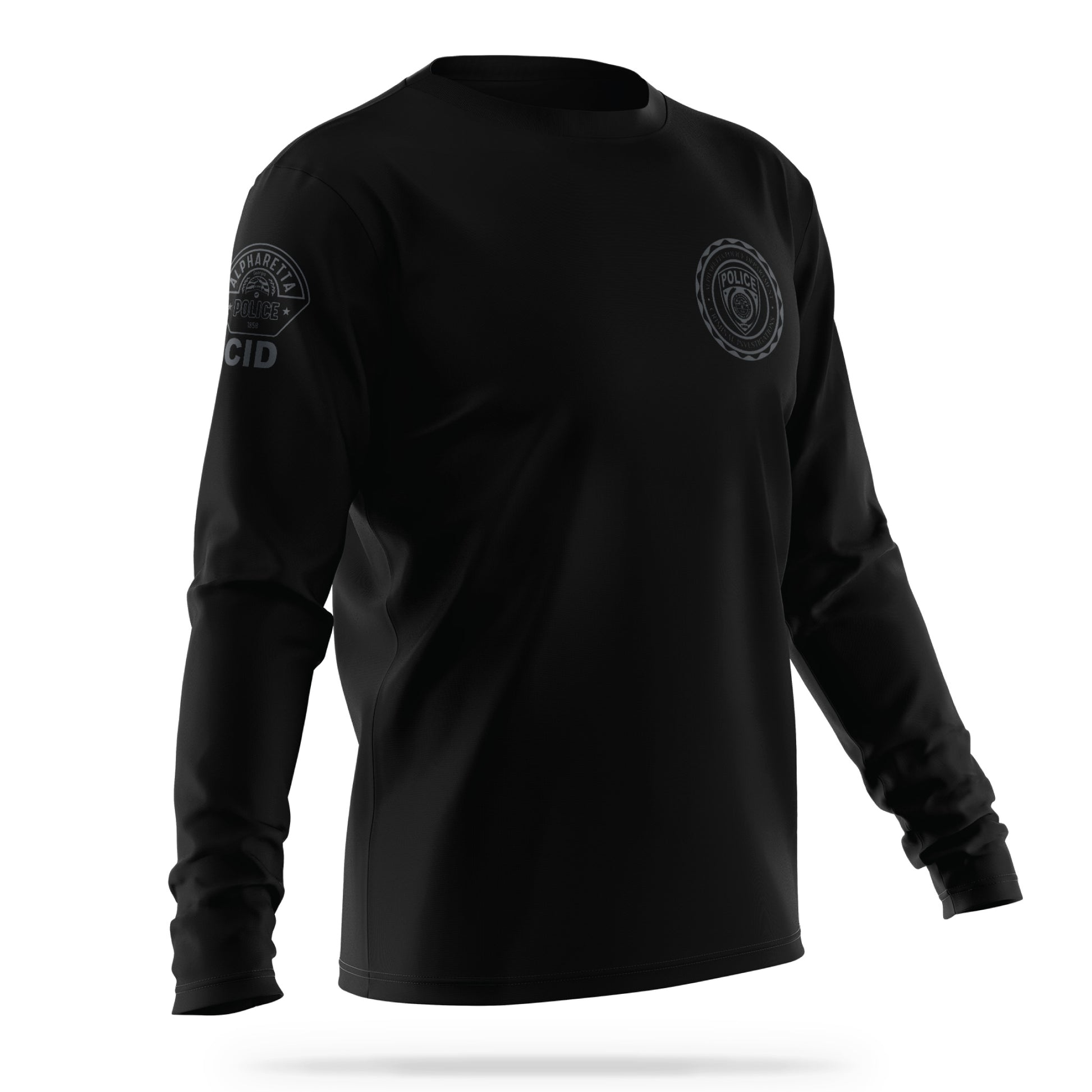 [ALPHARETTA PD] CID Utility Long Sleeve [BLK/GRY]-13 Fifty Apparel