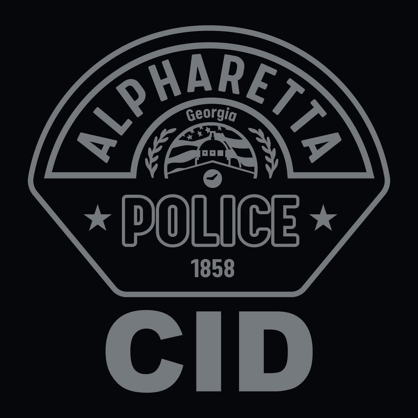 [ALPHARETTA PD] CID Utility Long Sleeve [BLK/GRY]-13 Fifty Apparel