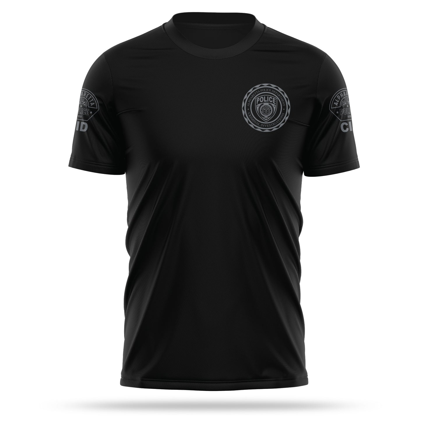 [ALPHARETTA PD] CID Utility Shirt [BLK/GRY]-13 Fifty Apparel