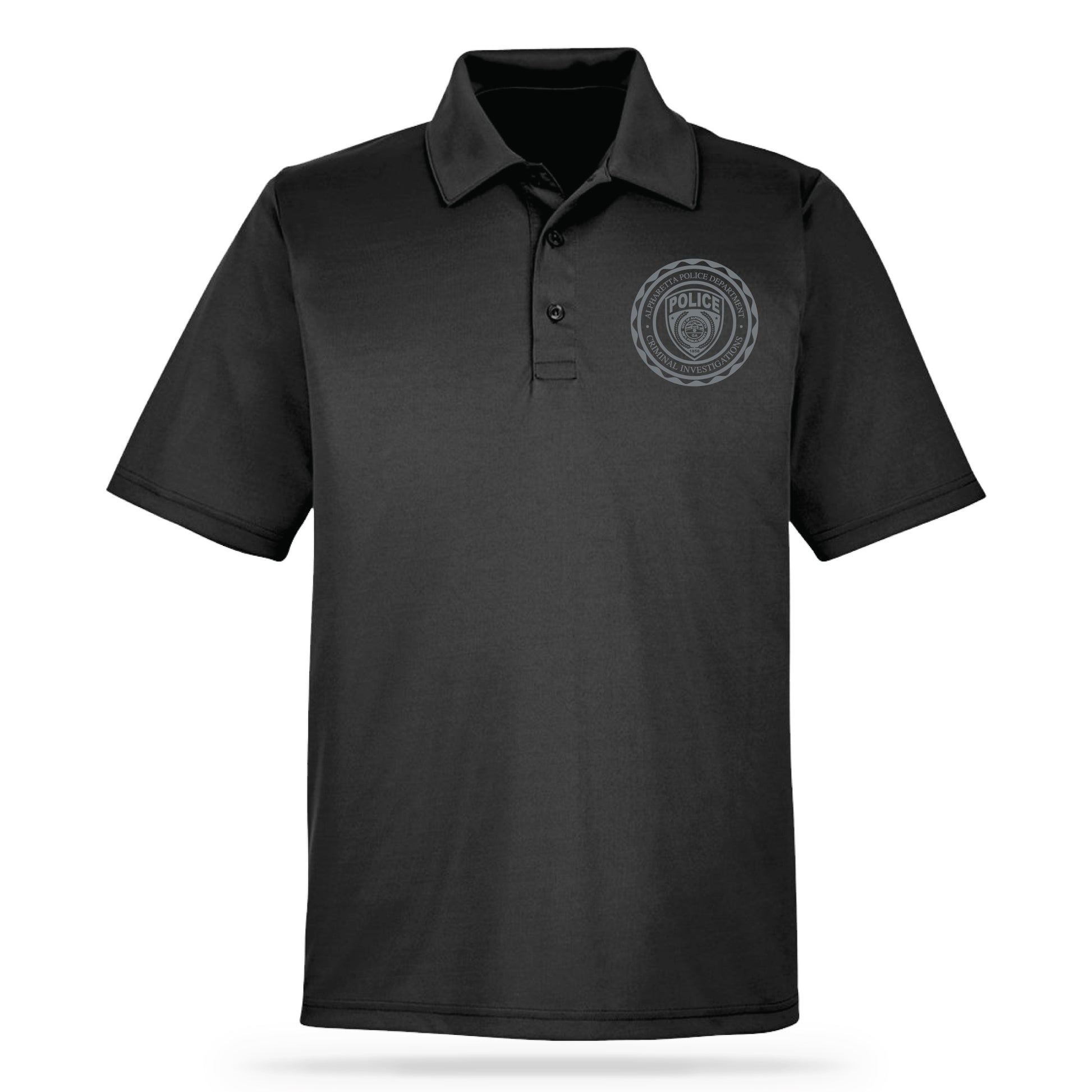 [ALPHARETTA PD] CID Utility Shirt Polo [BLACK]-13 Fifty Apparel