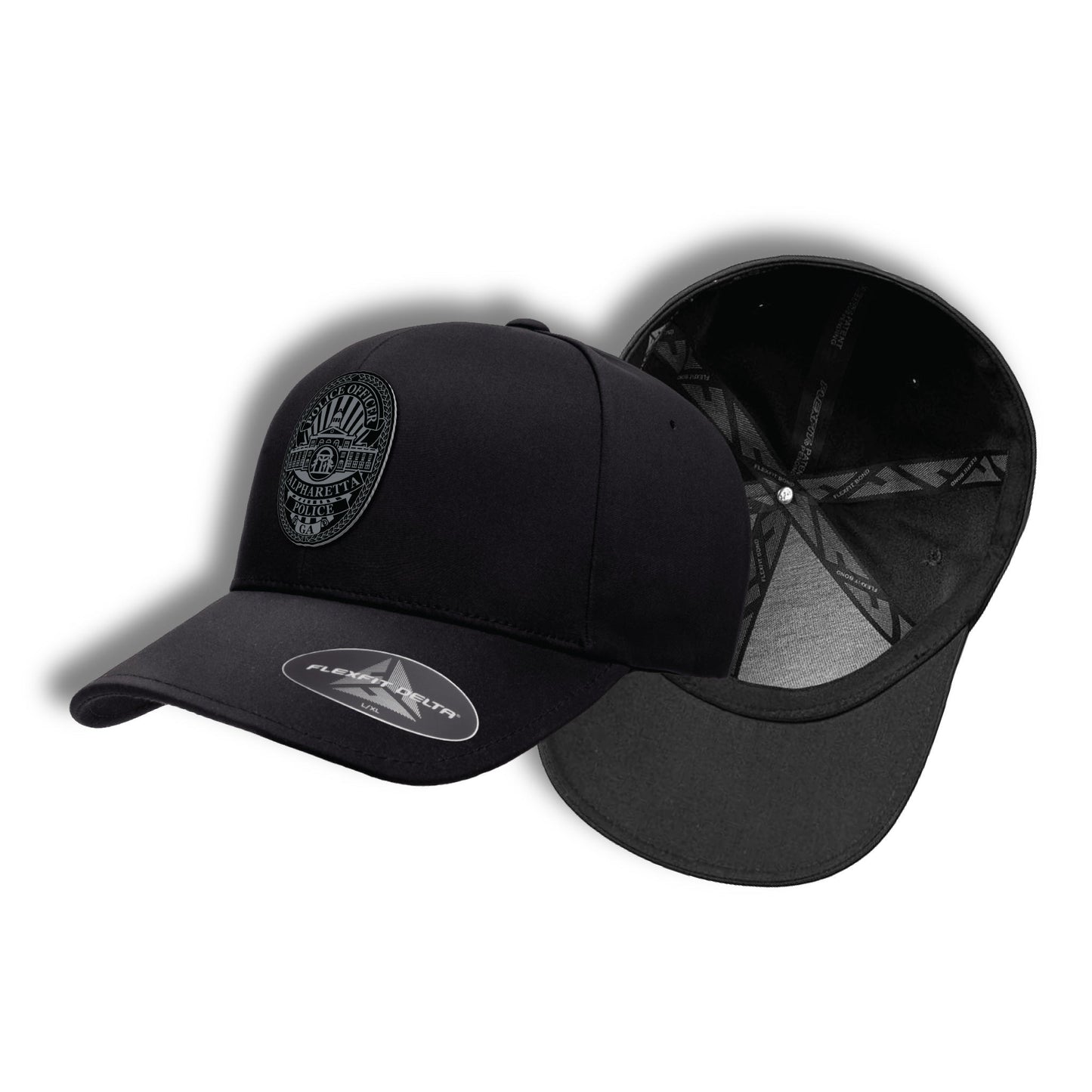 [ALPHARETTA PD] Flex Fit Delta® Cap [BLK/GRY] 13 Fifty Apparel 