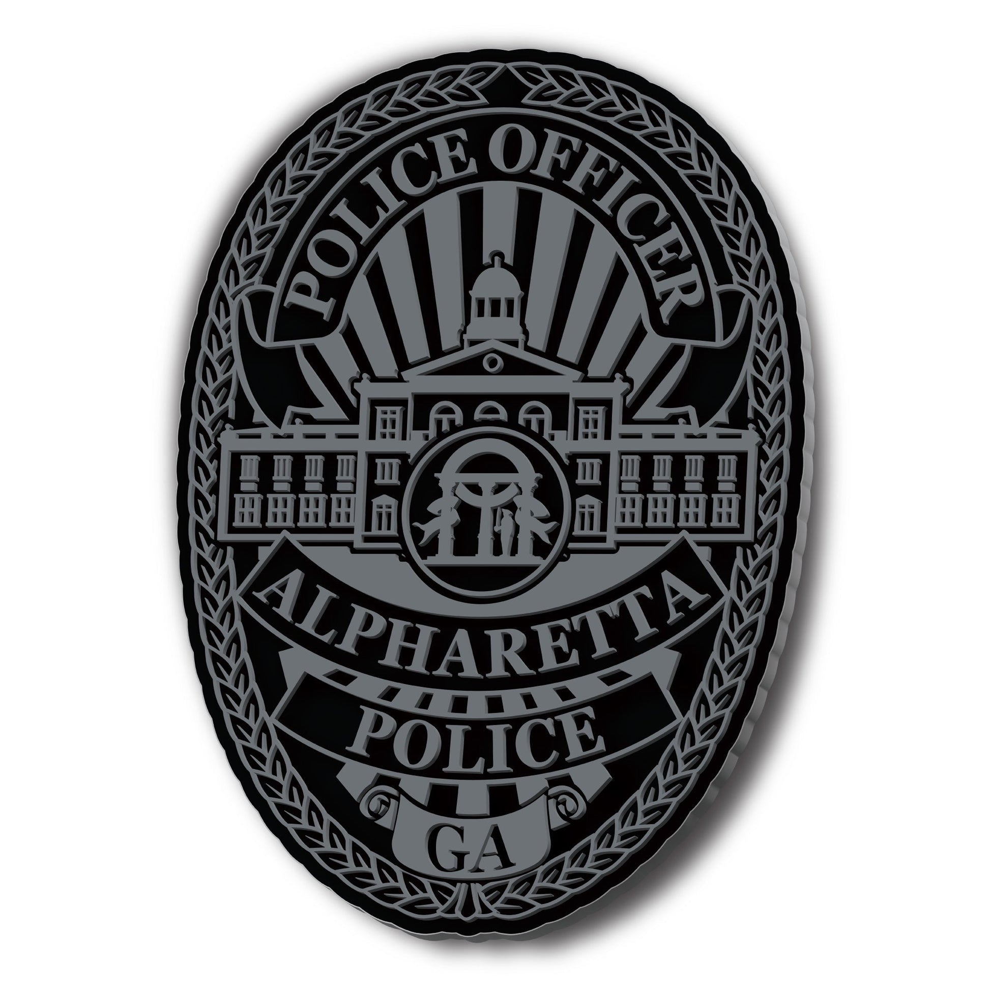 [ALPHARETTA PD] Flex Fit Delta® Cap [BLK/GRY] 13 Fifty Apparel 