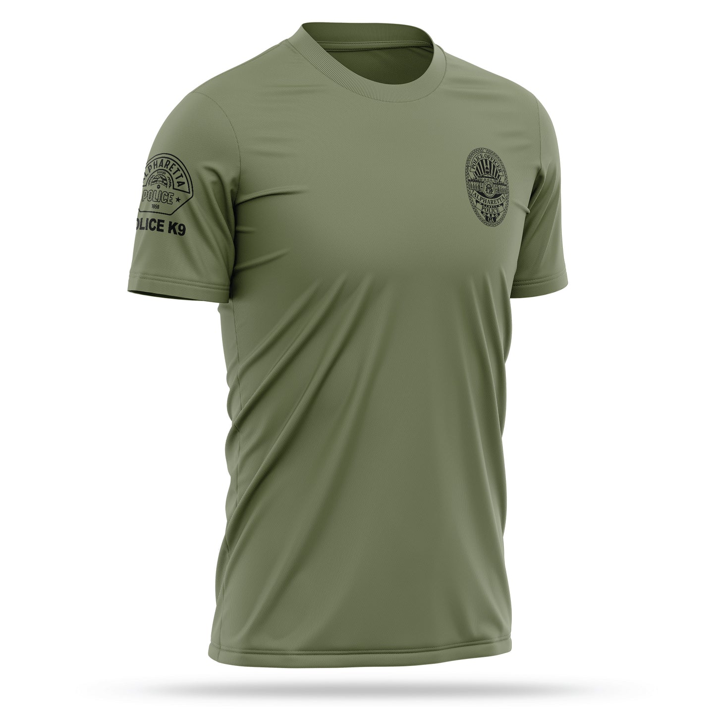 [ALPHARETTA PD] K9 Utility Shirt [GRN/BLK]-13 Fifty Apparel