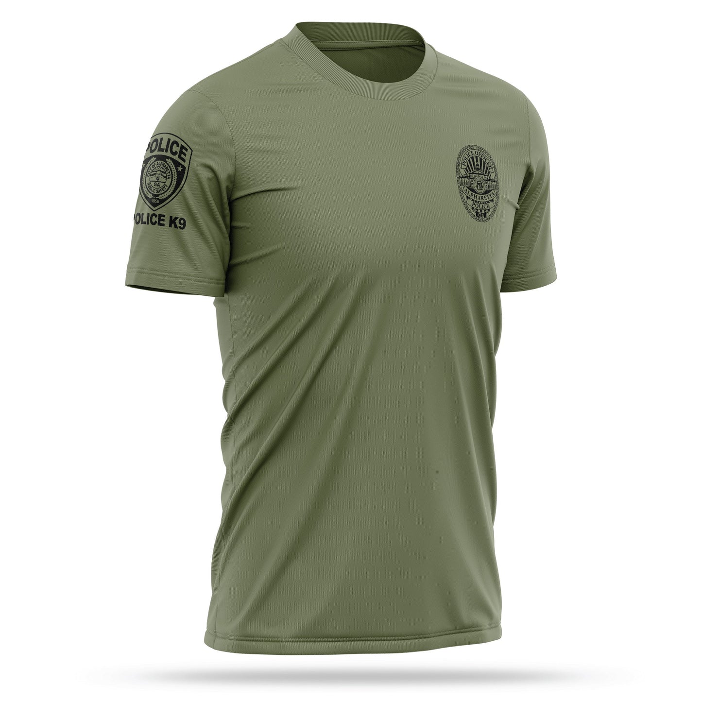 [ALPHARETTA PD] K9 Utility Shirt [GRN/BLK]-13 Fifty Apparel