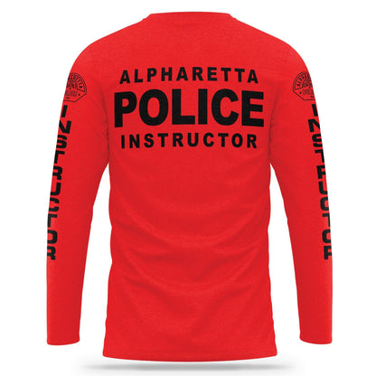 [ALPHARETTA PD] Men's Instructor Utility Long Sleeve [RED/BLK]-13 Fifty Apparel
