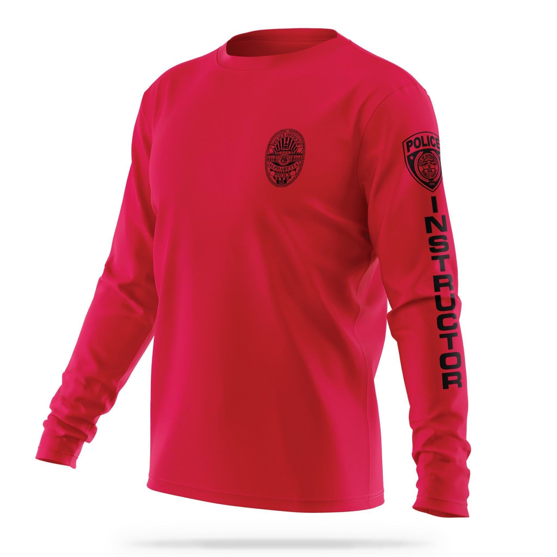 [ALPHARETTA PD] Men's Instructor Utility Long Sleeve [RED/BLK]-13 Fifty Apparel