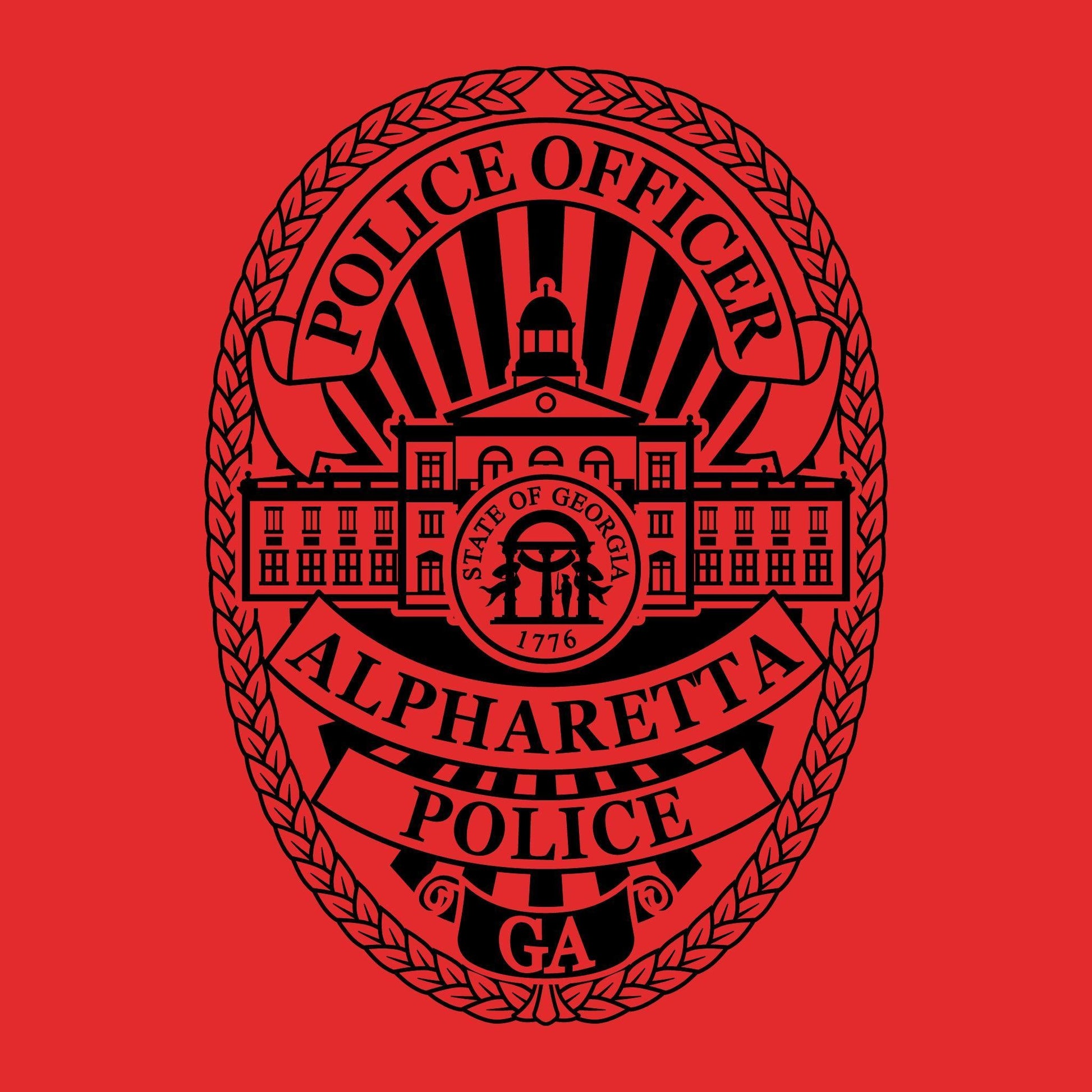 [ALPHARETTA PD] Men's Instructor Utility Long Sleeve [RED/BLK]-13 Fifty Apparel