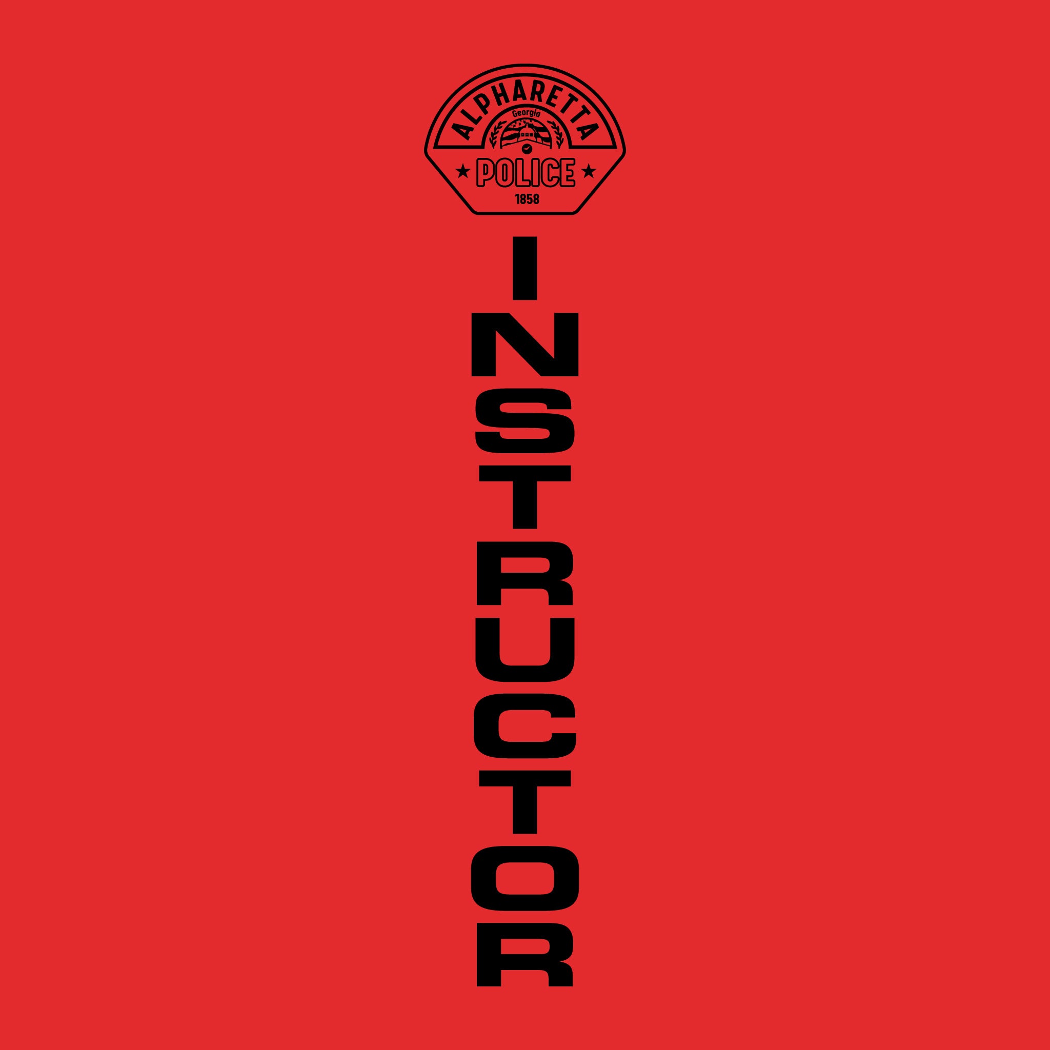 [ALPHARETTA PD] Men's Instructor Utility Long Sleeve [RED/BLK]-13 Fifty Apparel