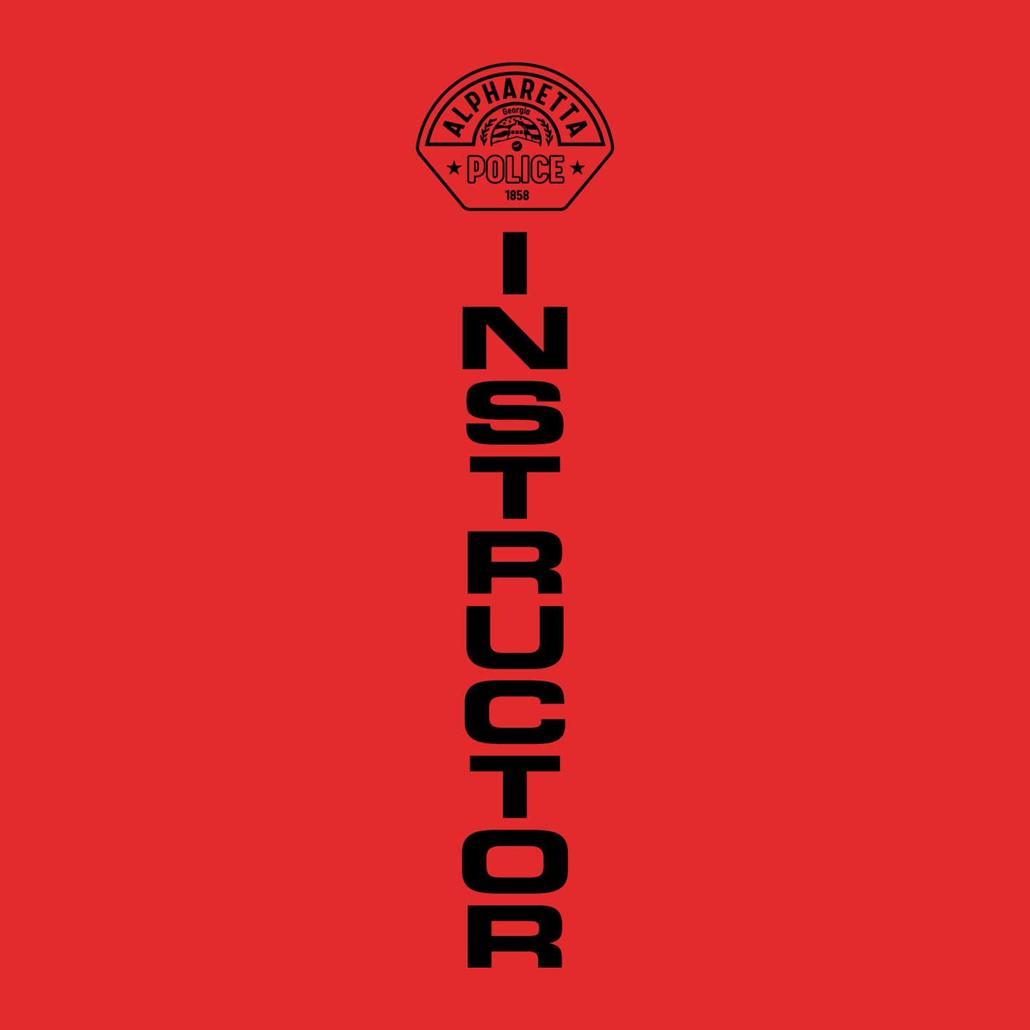 [ALPHARETTA PD] Men's Instructor Utility Long Sleeve [RED/BLK]-13 Fifty Apparel