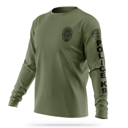 [ALPHARETTA PD] Men's K9 Long Sleeve Utility Shirt [GRN/BLK]-13 Fifty Apparel