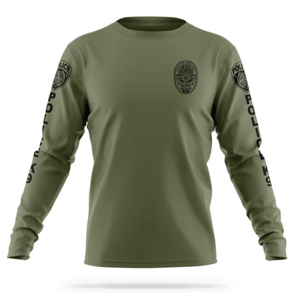 [ALPHARETTA PD] Men's K9 Long Sleeve Utility Shirt [GRN/BLK]-13 Fifty Apparel