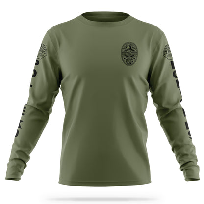 [ALPHARETTA PD] Men's K9 Long Sleeve Utility Shirt [GRN/BLK]-13 Fifty Apparel