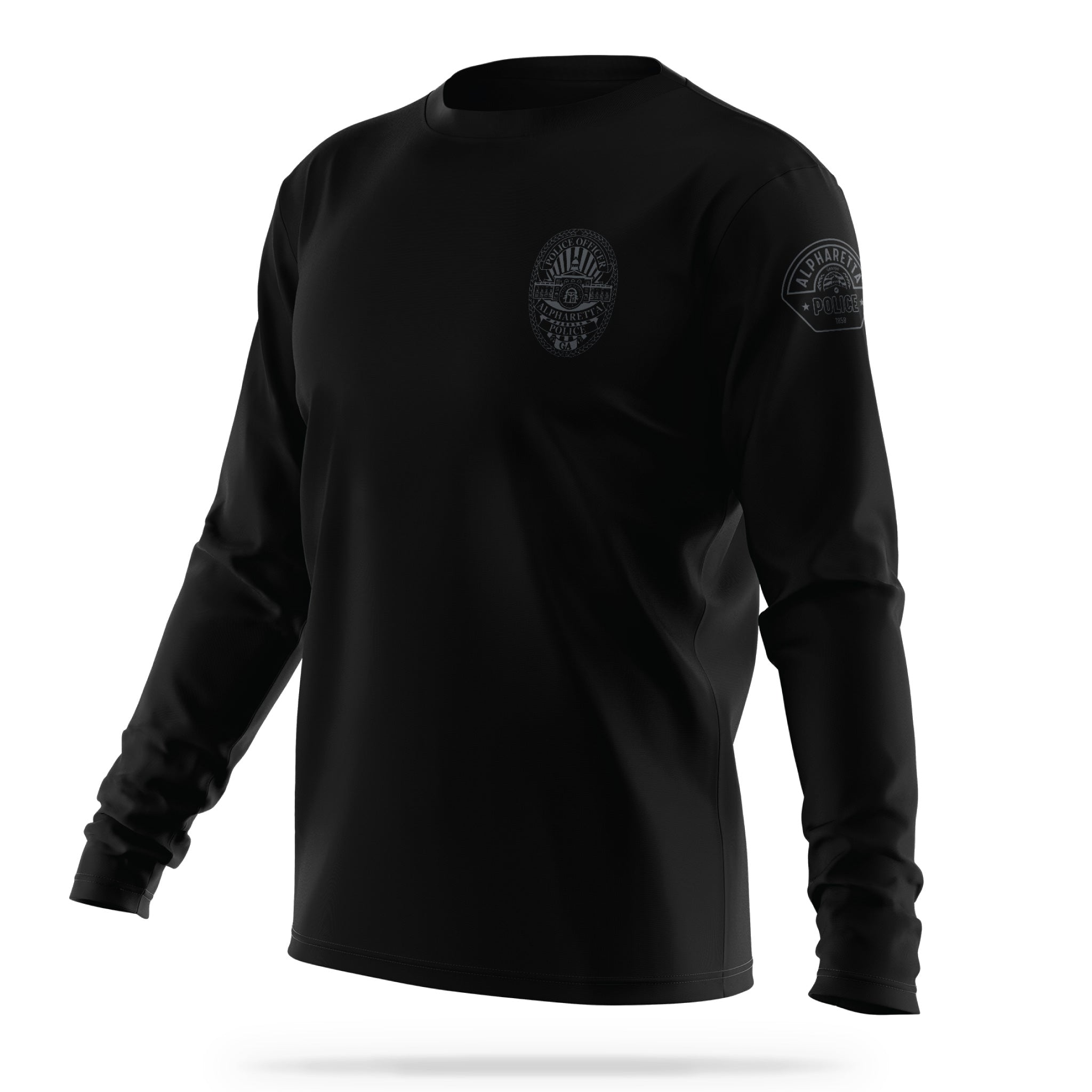 [ALPHARETTA PD] Men's Patrol Utility Long Sleeve [BLK/GRY]-13 Fifty Apparel