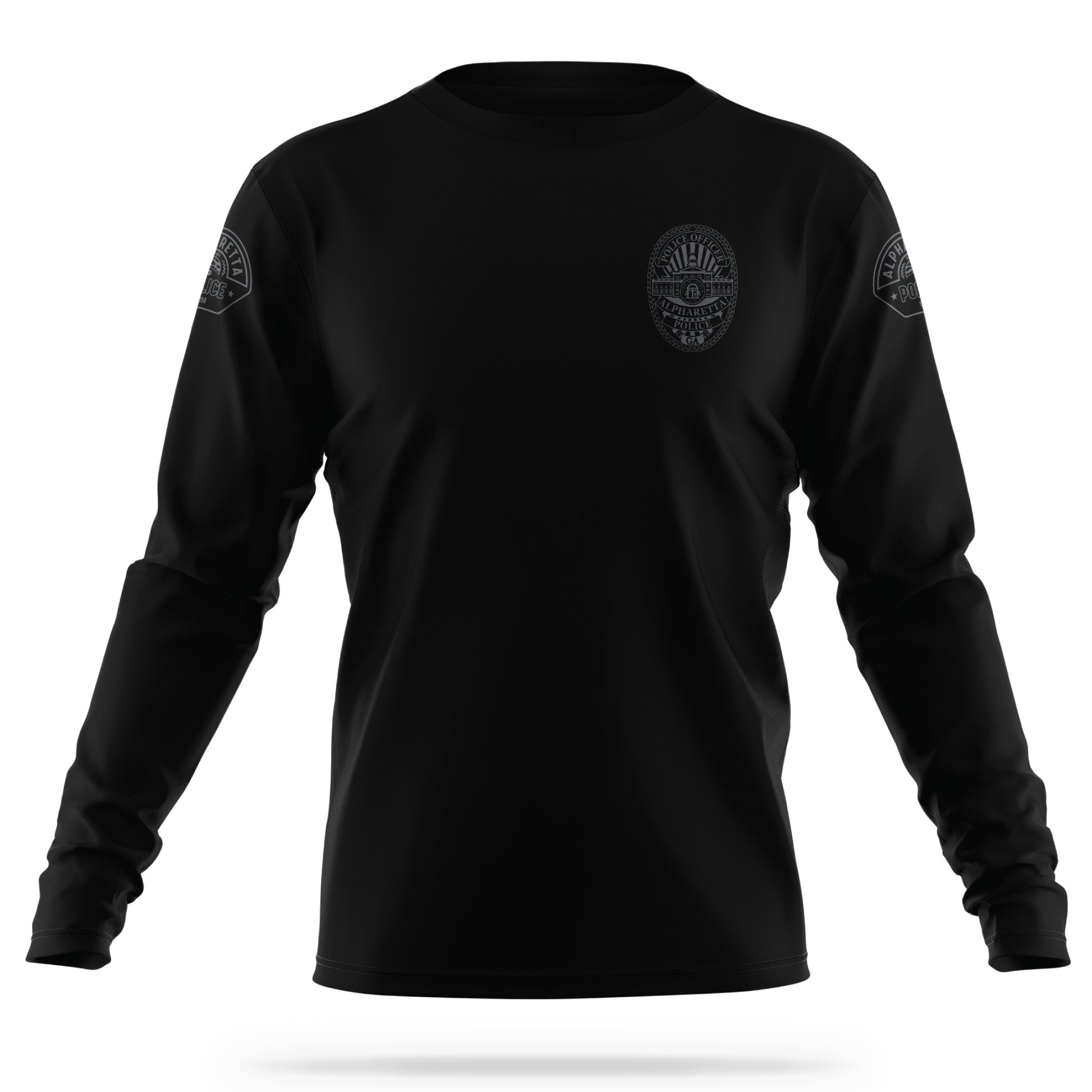 [ALPHARETTA PD] Men's Patrol Utility Long Sleeve [BLK/GRY]-13 Fifty Apparel