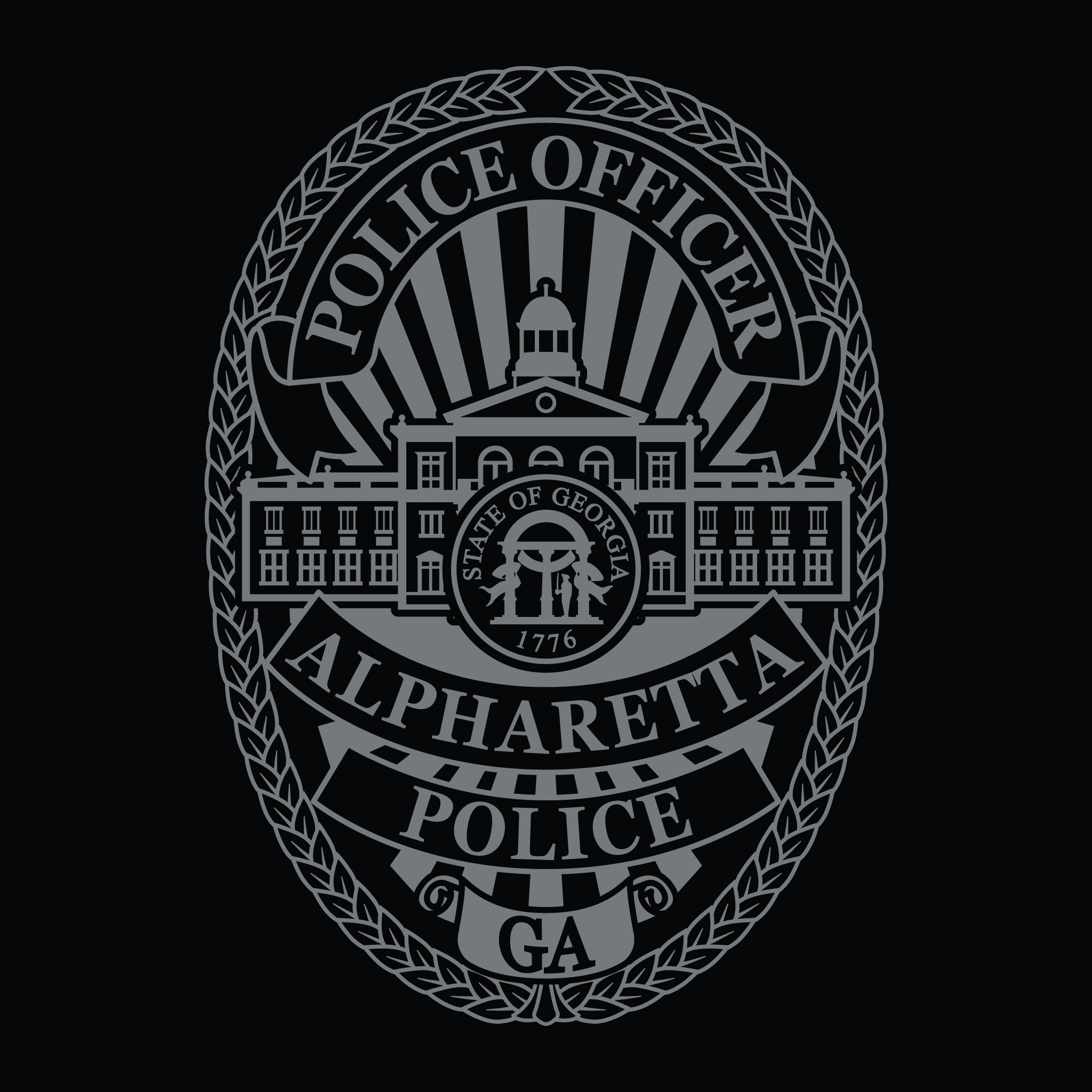 [ALPHARETTA PD] Men's Patrol Utility Long Sleeve [BLK/GRY]-13 Fifty Apparel