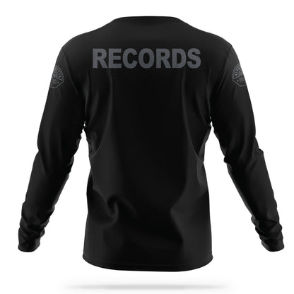 [ALPHARETTA PD] Men's RECORDS Utility Long Sleeve [BLK/GRY]-13 Fifty Apparel