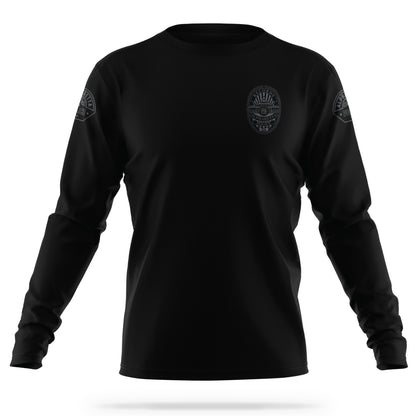 [ALPHARETTA PD] Men's RECORDS Utility Long Sleeve [BLK/GRY]-13 Fifty Apparel