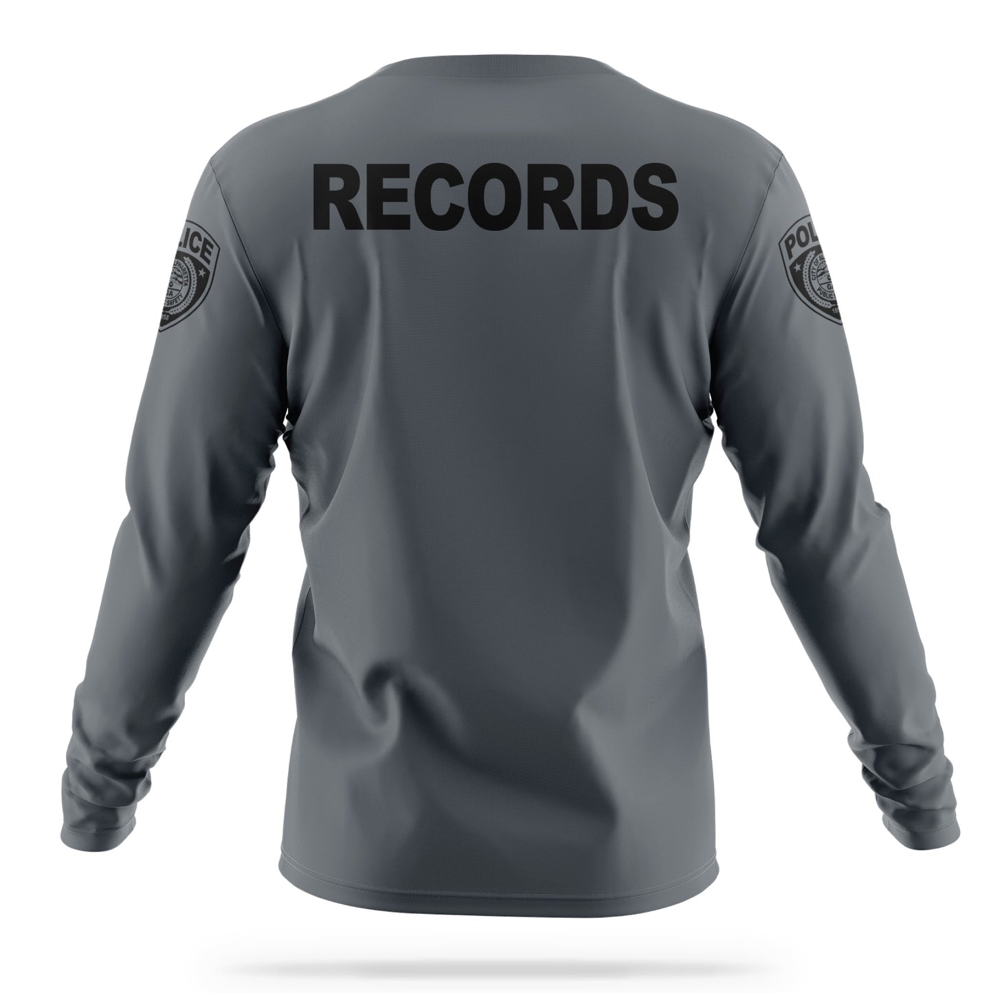 [ALPHARETTA PD] Men's RECORDS Utility Long Sleeve [CHR/BLK]-13 Fifty Apparel