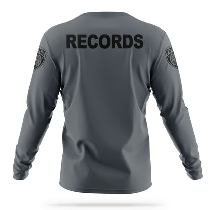 [ALPHARETTA PD] Men's RECORDS Utility Long Sleeve [CHR/BLK]-13 Fifty Apparel