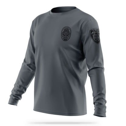 [ALPHARETTA PD] Men's RECORDS Utility Long Sleeve [CHR/BLK]-13 Fifty Apparel