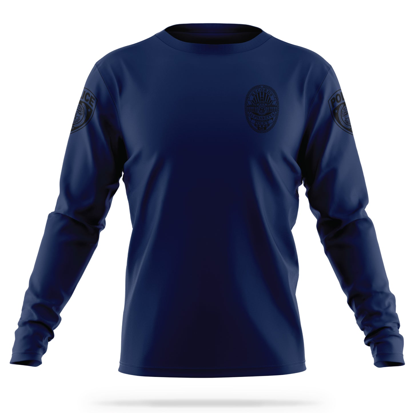 [ALPHARETTA PD] Men's RECORDS Utility Long Sleeve [NVY/BLK]-13 Fifty Apparel