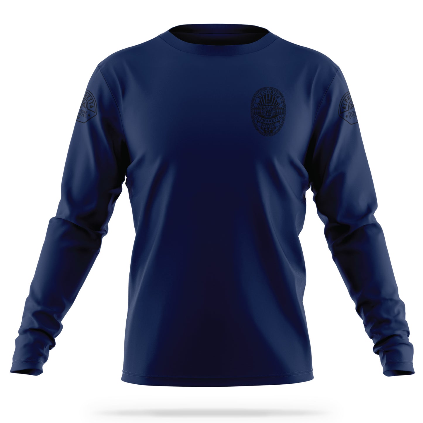 [ALPHARETTA PD] Men's RECORDS Utility Long Sleeve [NVY/BLK]-13 Fifty Apparel