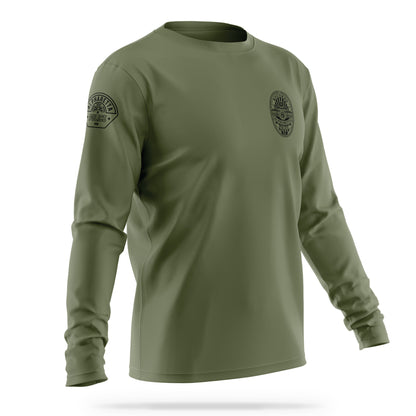 [ALPHARETTA PD] Men's RECORDS Utility Long Sleeve [ODGRN/BLK]-13 Fifty Apparel