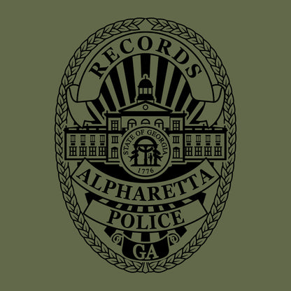 [ALPHARETTA PD] Men's RECORDS Utility Long Sleeve [ODGRN/BLK]-13 Fifty Apparel