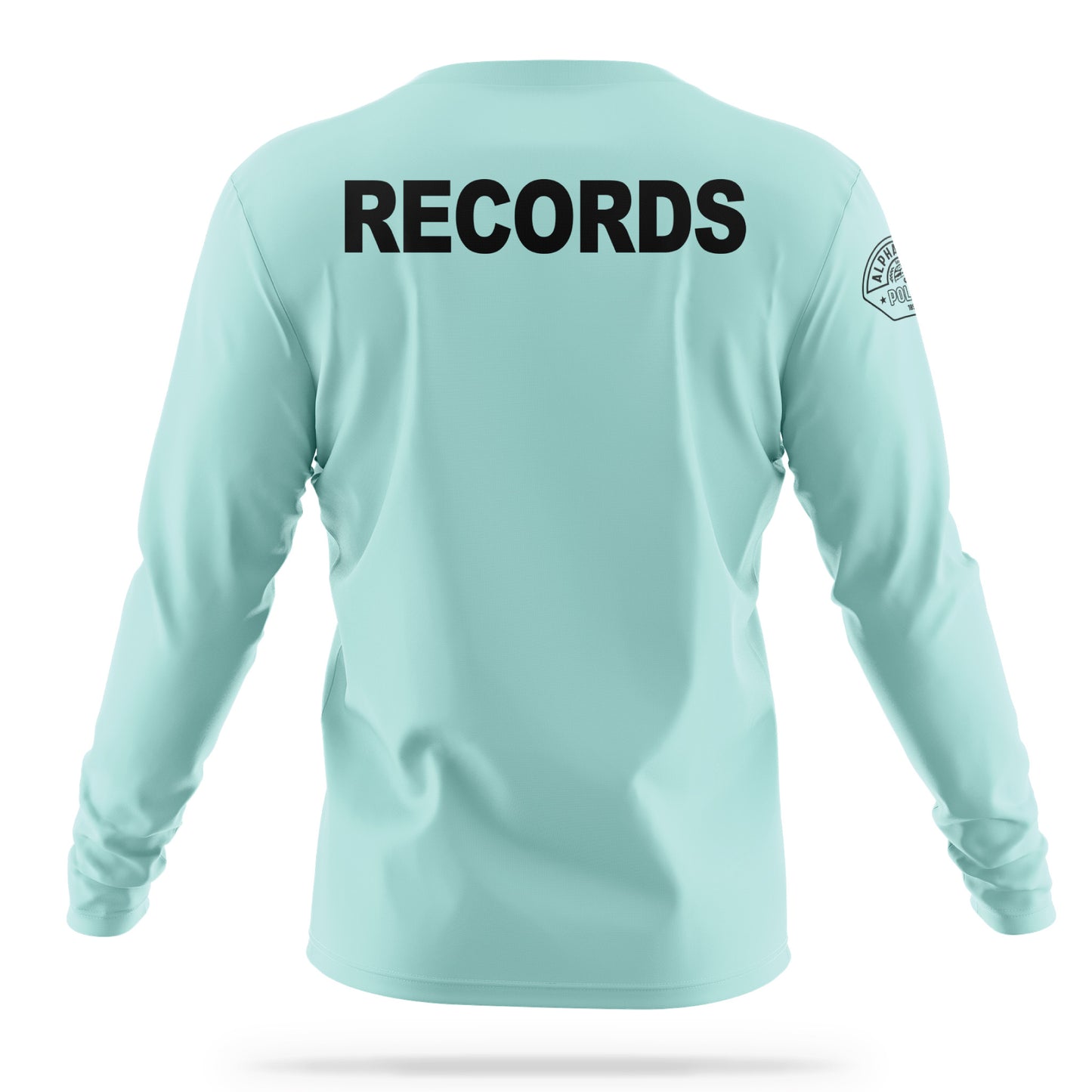 [ALPHARETTA PD] Men's RECORDS Utility Long Sleeve [SEAFR/BLK]-13 Fifty Apparel
