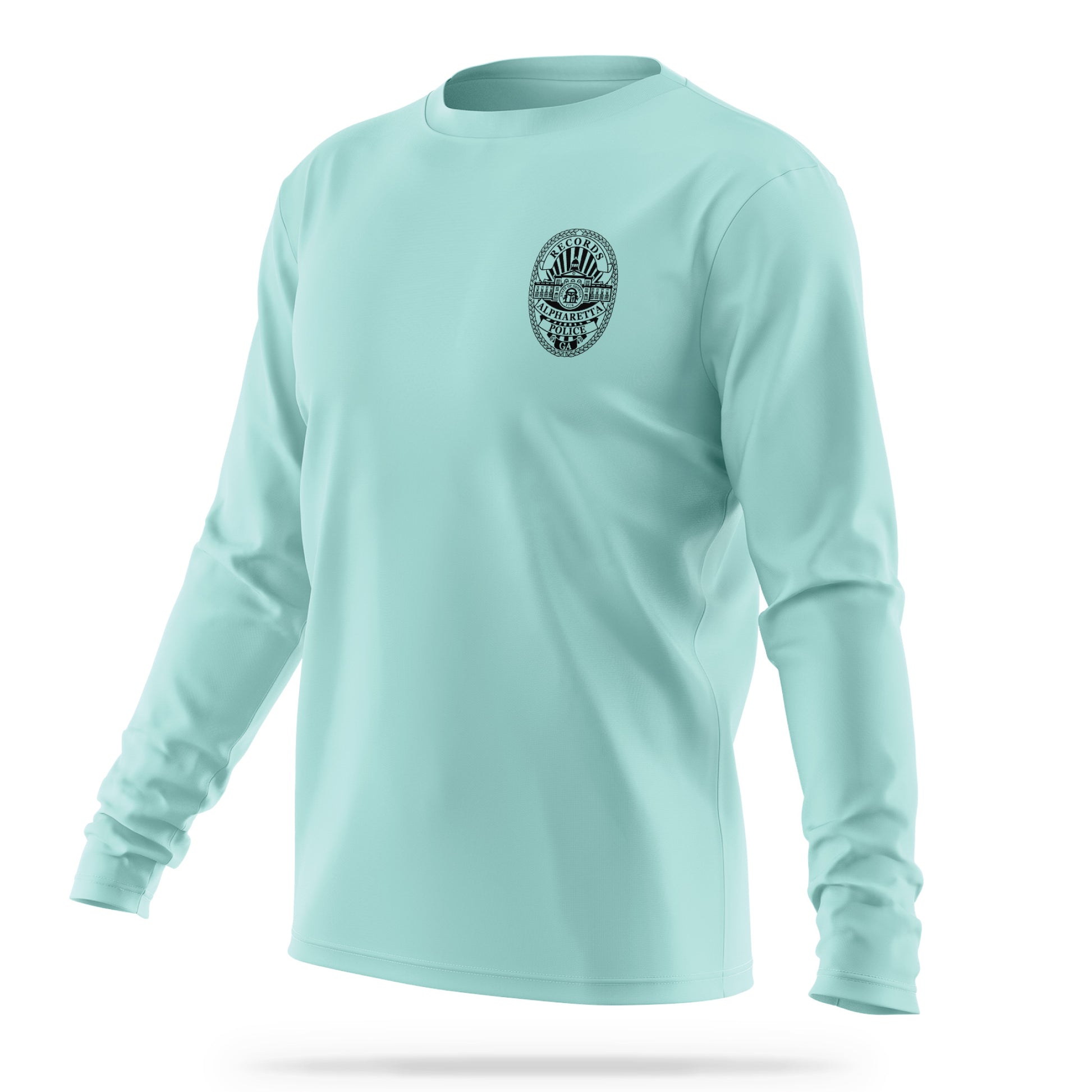 [ALPHARETTA PD] Men's RECORDS Utility Long Sleeve [SEAFR/BLK]-13 Fifty Apparel