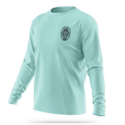 [ALPHARETTA PD] Men's RECORDS Utility Long Sleeve [SEAFR/BLK]-13 Fifty Apparel
