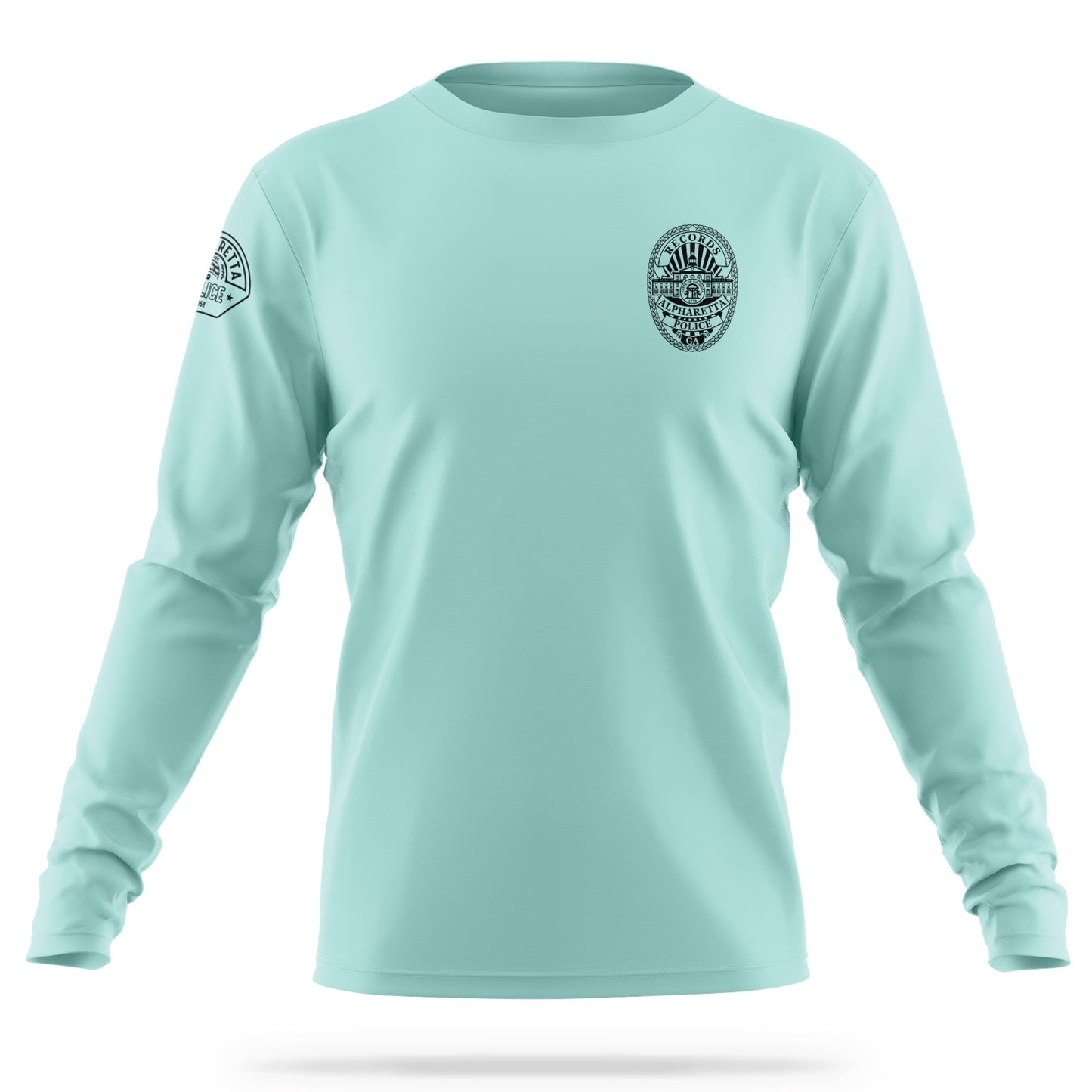 [ALPHARETTA PD] Men's RECORDS Utility Long Sleeve [SEAFR/BLK]-13 Fifty Apparel