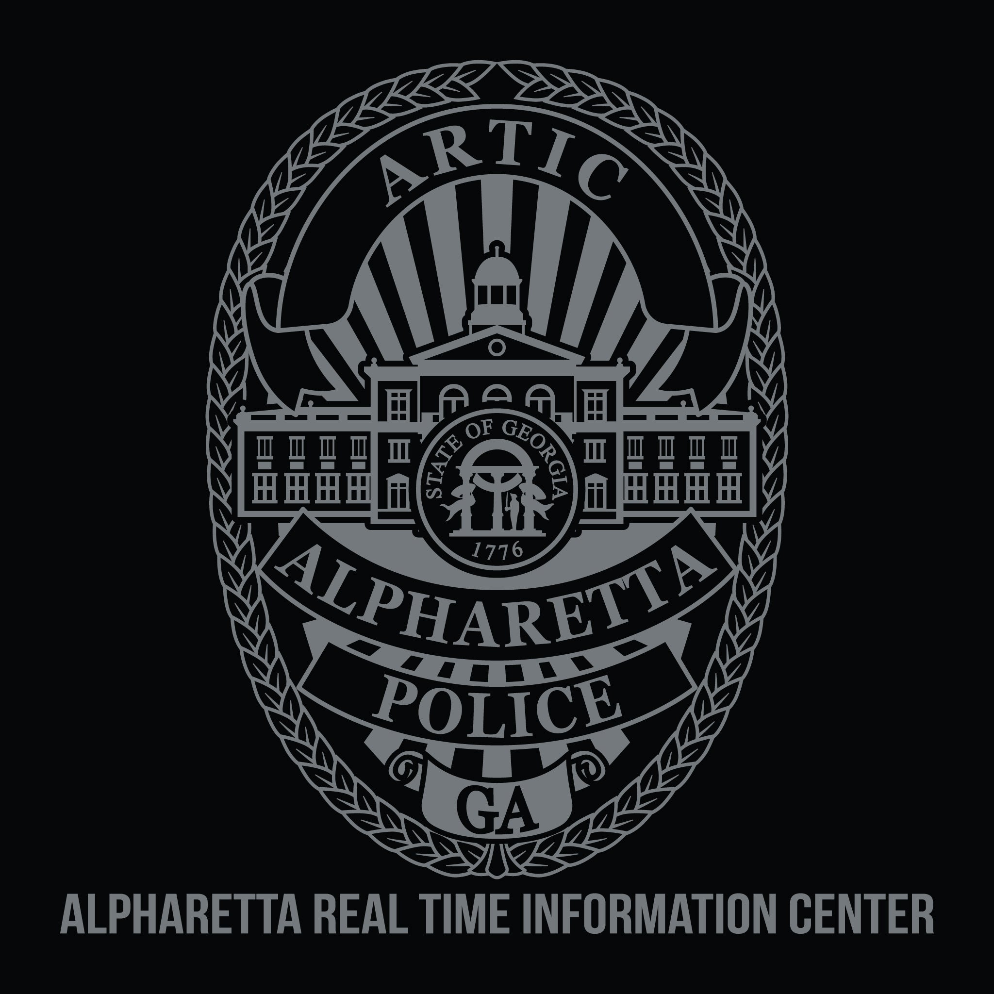 [ALPHARETTA PD] Men's RTIC Utility Long Sleeve [BLK/GRY]-13 Fifty Apparel