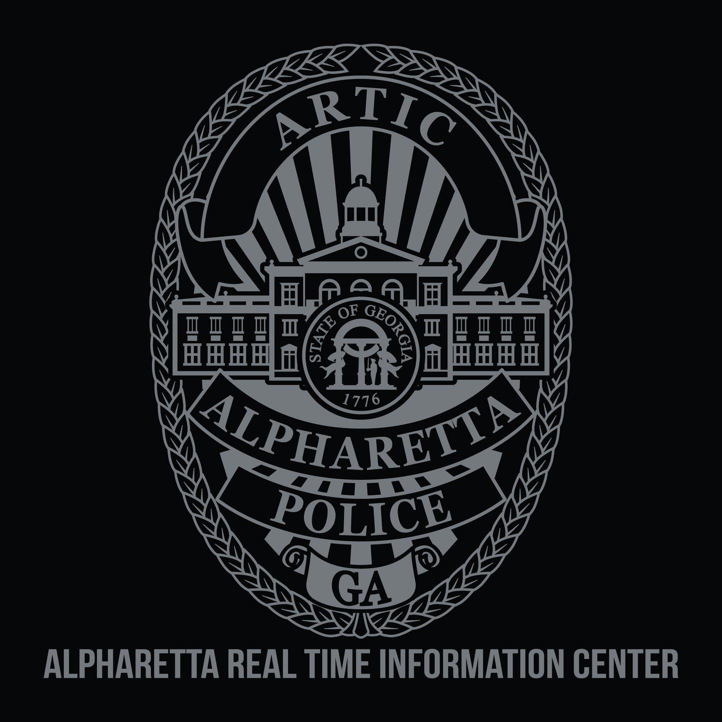 [ALPHARETTA PD] Men's RTIC Utility Long Sleeve [BLK/GRY]-13 Fifty Apparel