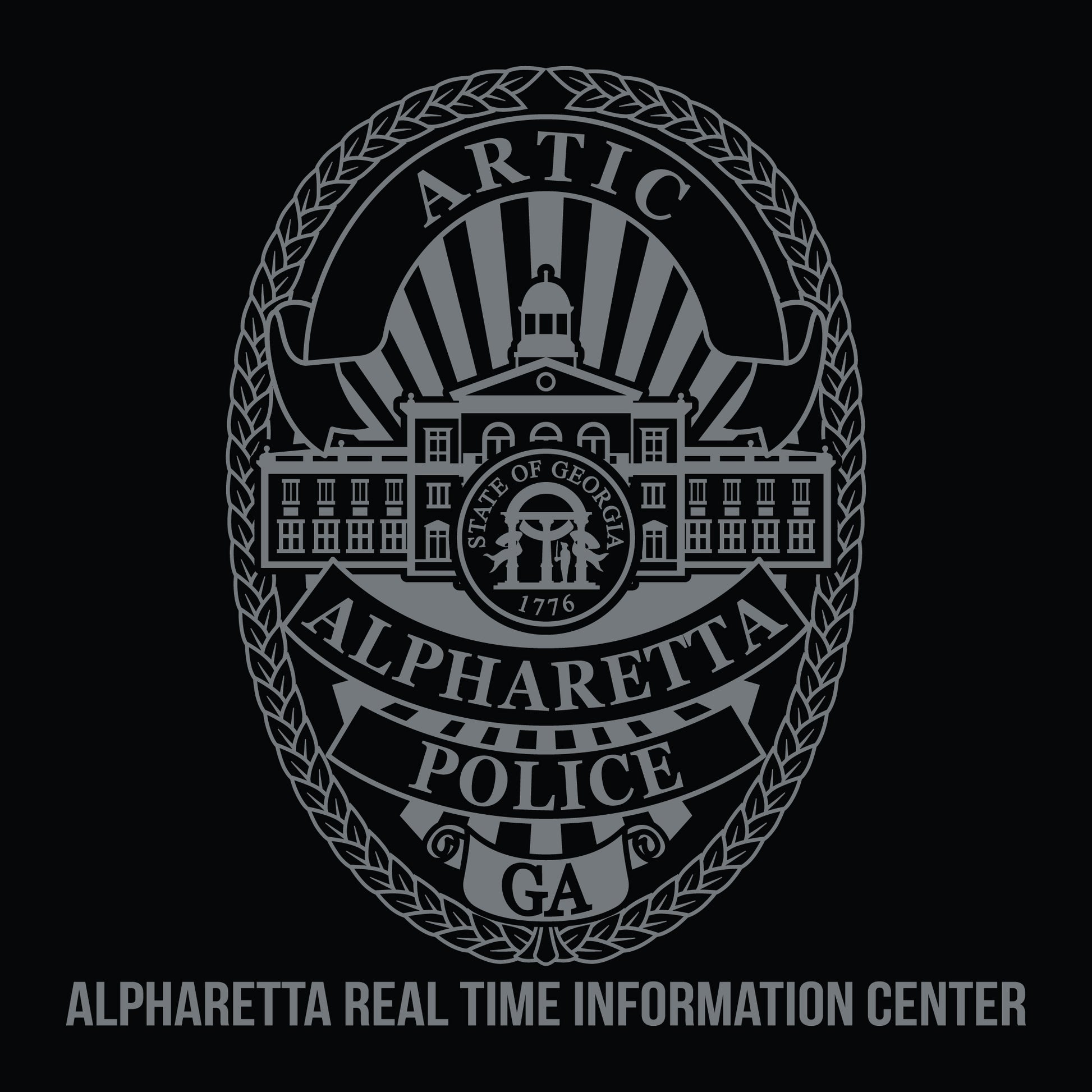[ALPHARETTA PD] Men's RTIC Utility Long Sleeve [BLK/GRY]-13 Fifty Apparel