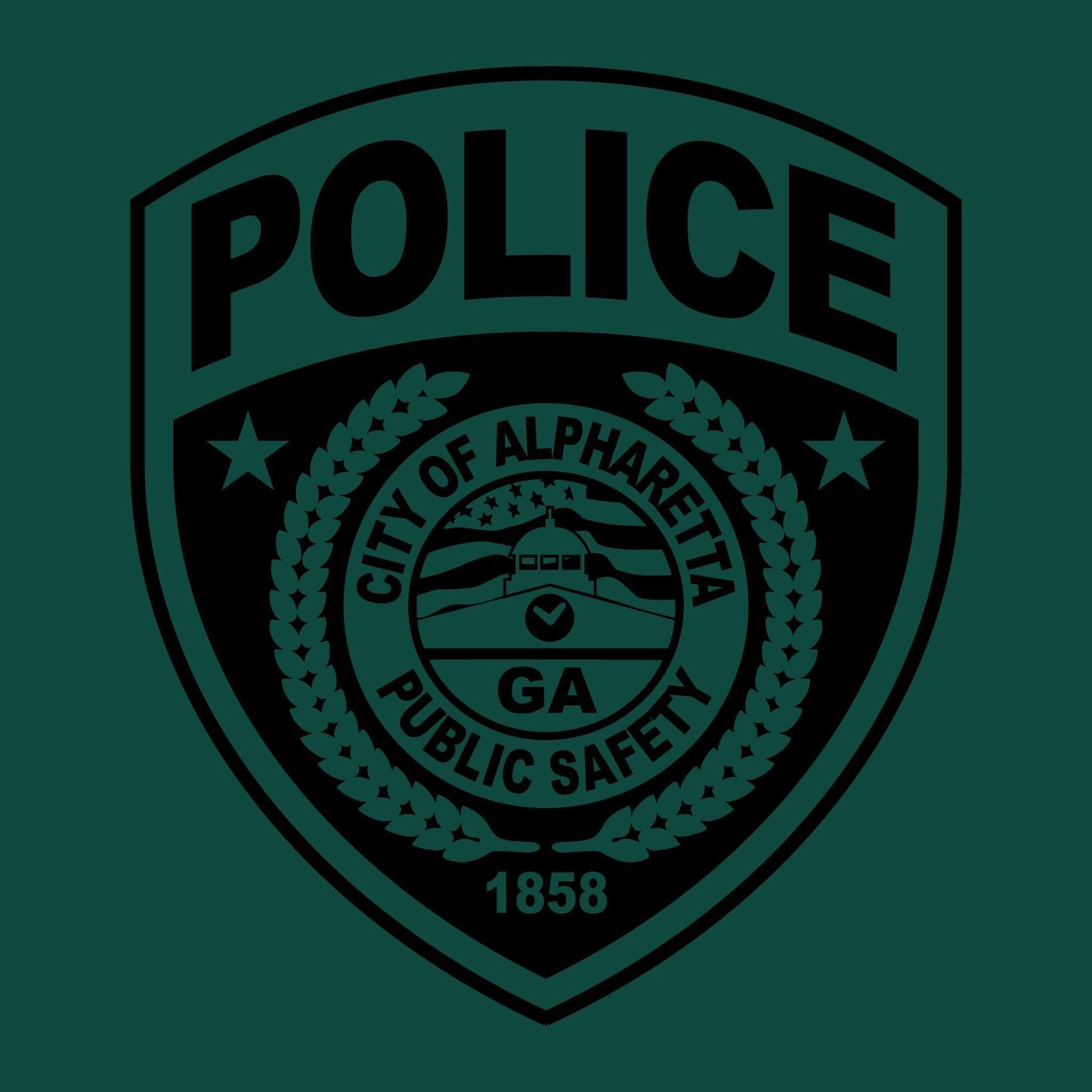 [ALPHARETTA PD] Men's RTIC Utility Long Sleeve [FGRN/BLK]-13 Fifty Apparel