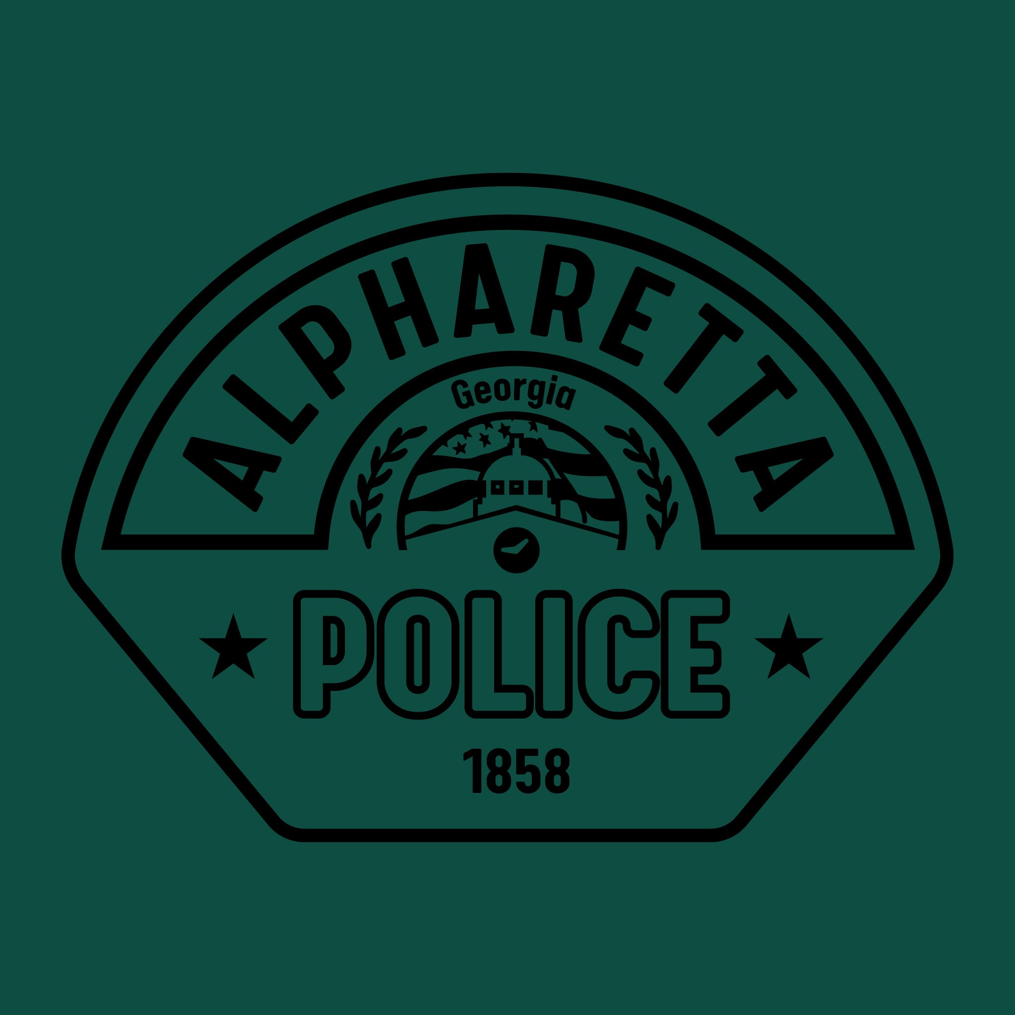[ALPHARETTA PD] Men's RTIC Utility Long Sleeve [FGRN/BLK]-13 Fifty Apparel