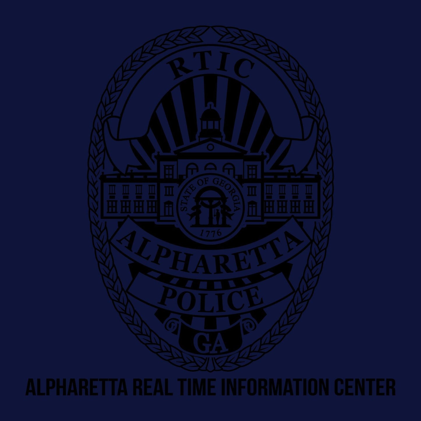 [ALPHARETTA PD] Men's RTIC Utility Long Sleeve [NVY/BLK]-13 Fifty Apparel