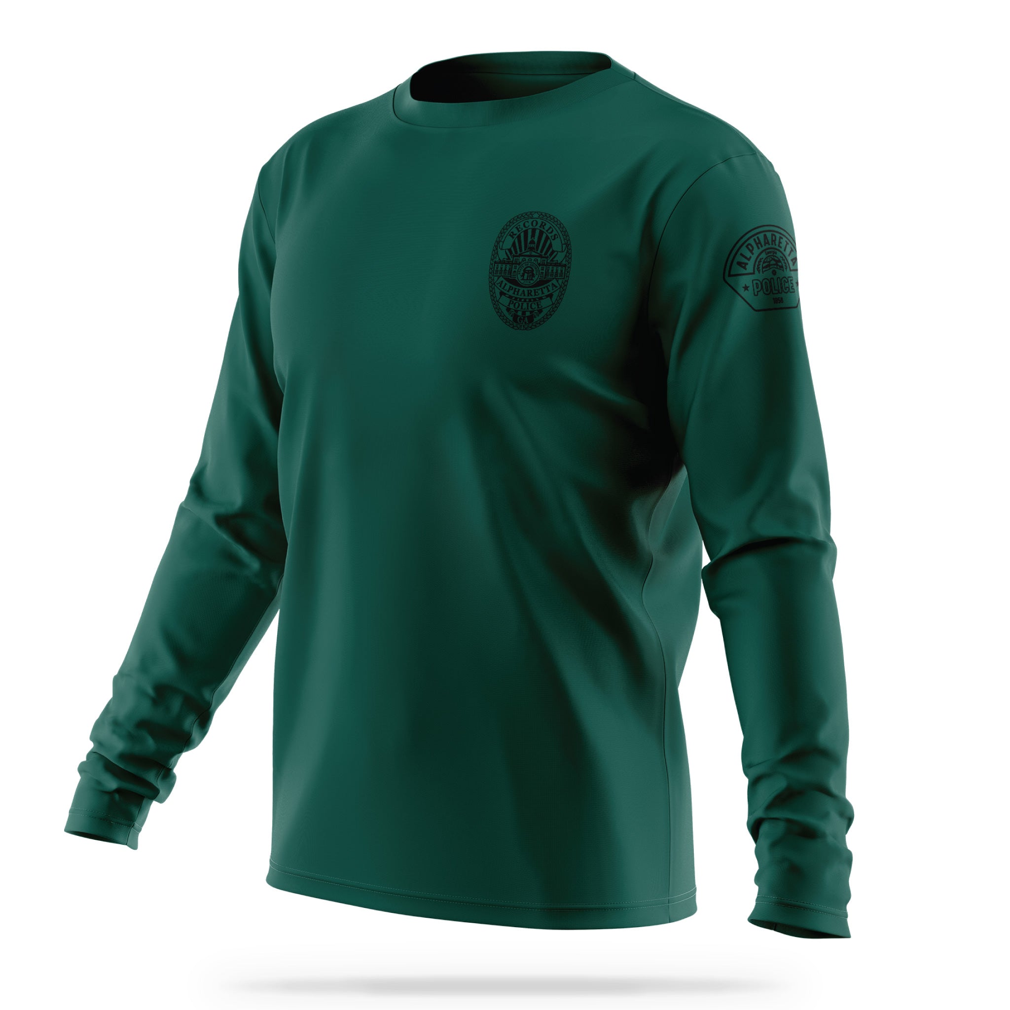 [ALPHARETTA PD] RECORDS Utility Long Sleeve [FGRN/BLK]-13 Fifty Apparel