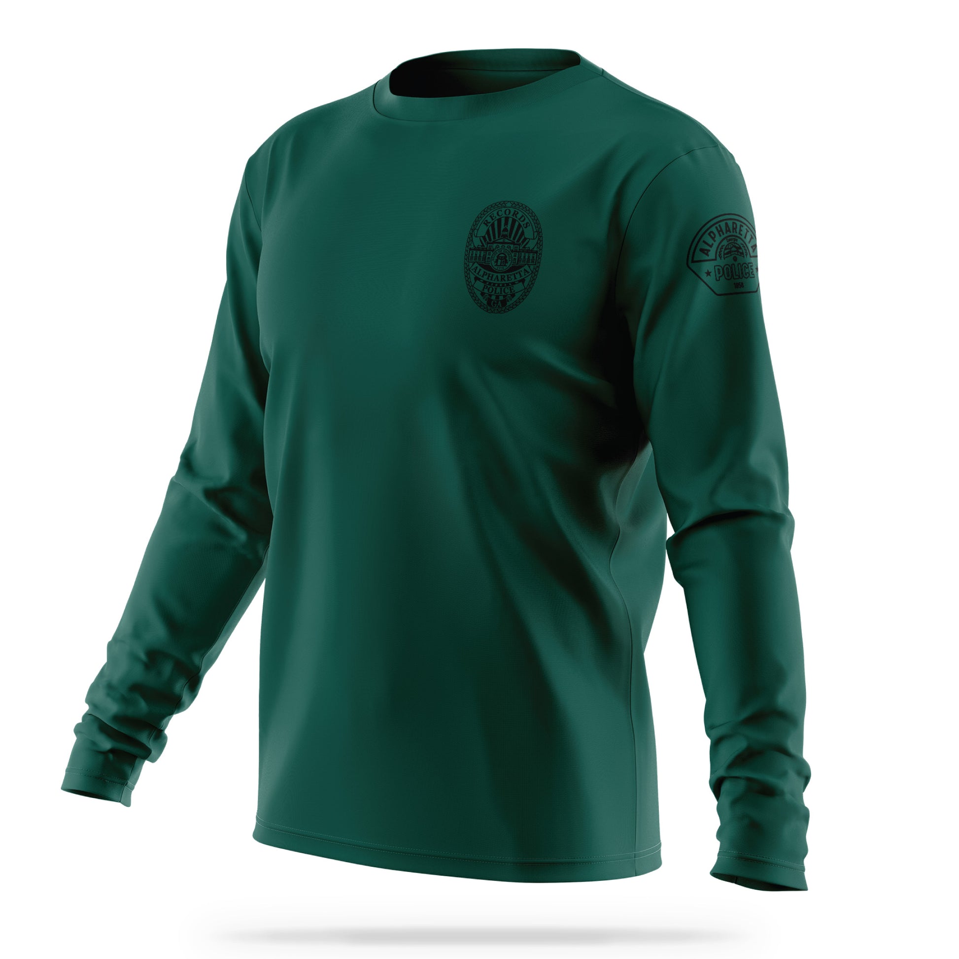 [ALPHARETTA PD] RECORDS Utility Long Sleeve [FGRN/BLK]-13 Fifty Apparel