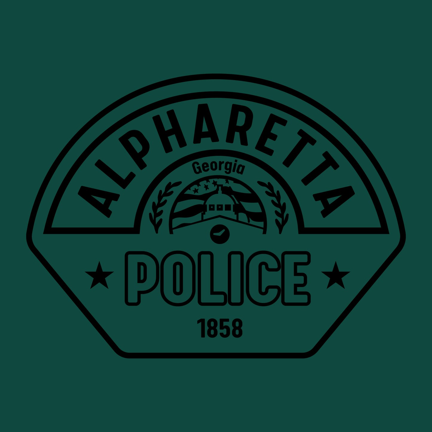[ALPHARETTA PD] RECORDS Utility Long Sleeve [FGRN/BLK]-13 Fifty Apparel