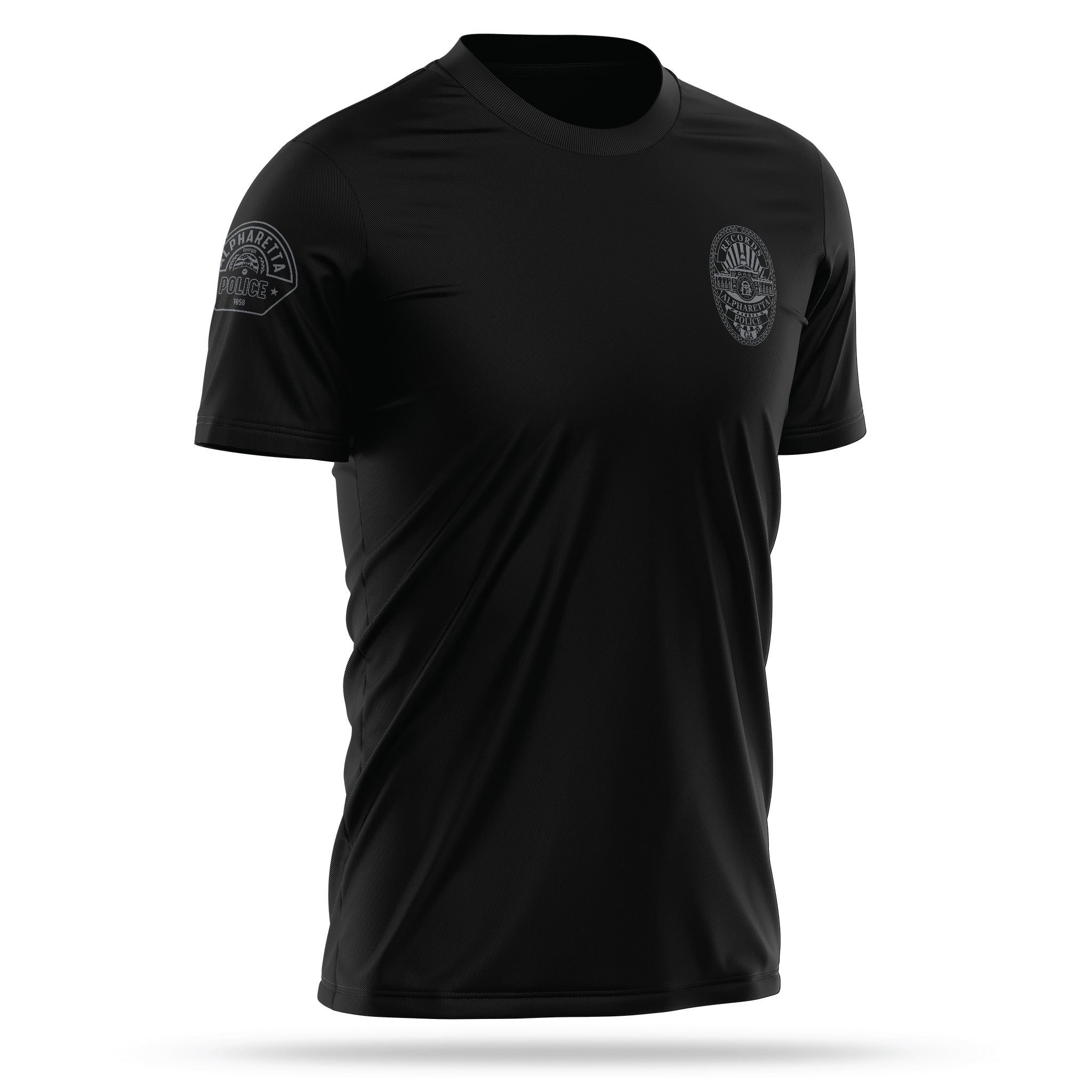 [ALPHARETTA PD] RECORDS Utility Shirt [BLK/GRY]-13 Fifty Apparel