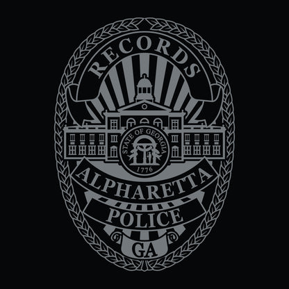 [ALPHARETTA PD] RECORDS Utility Shirt [BLK/GRY]-13 Fifty Apparel