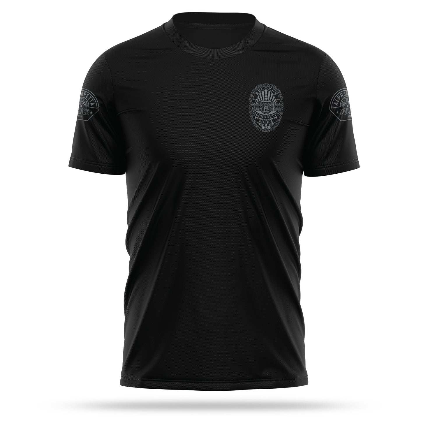 [ALPHARETTA PD] RECORDS Utility Shirt [BLK/GRY]-13 Fifty Apparel