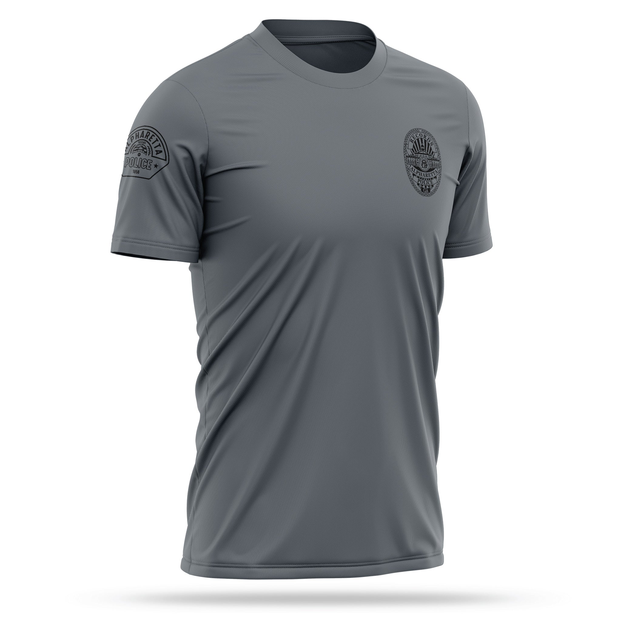 [ALPHARETTA PD] RECORDS Utility Shirt [CHR/BLK]-13 Fifty Apparel