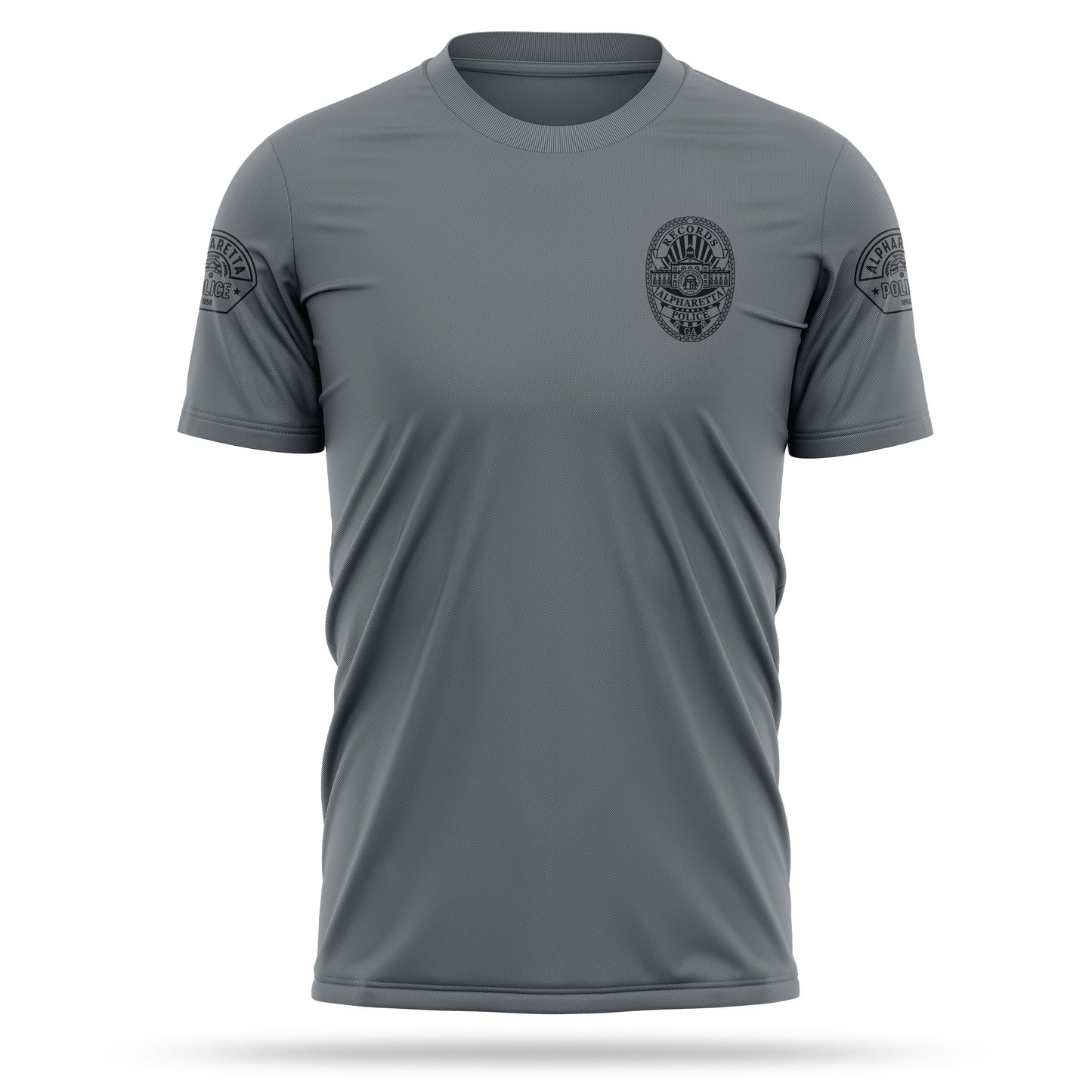 [ALPHARETTA PD] RECORDS Utility Shirt [CHR/BLK]-13 Fifty Apparel
