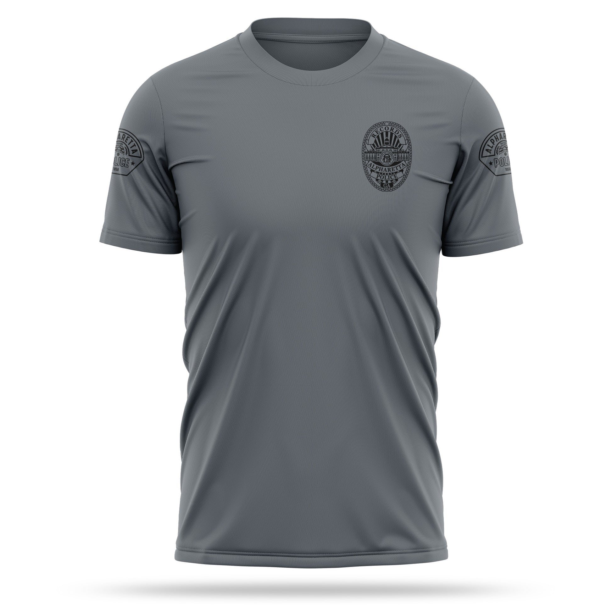 [ALPHARETTA PD] RECORDS Utility Shirt [CHR/BLK]-13 Fifty Apparel