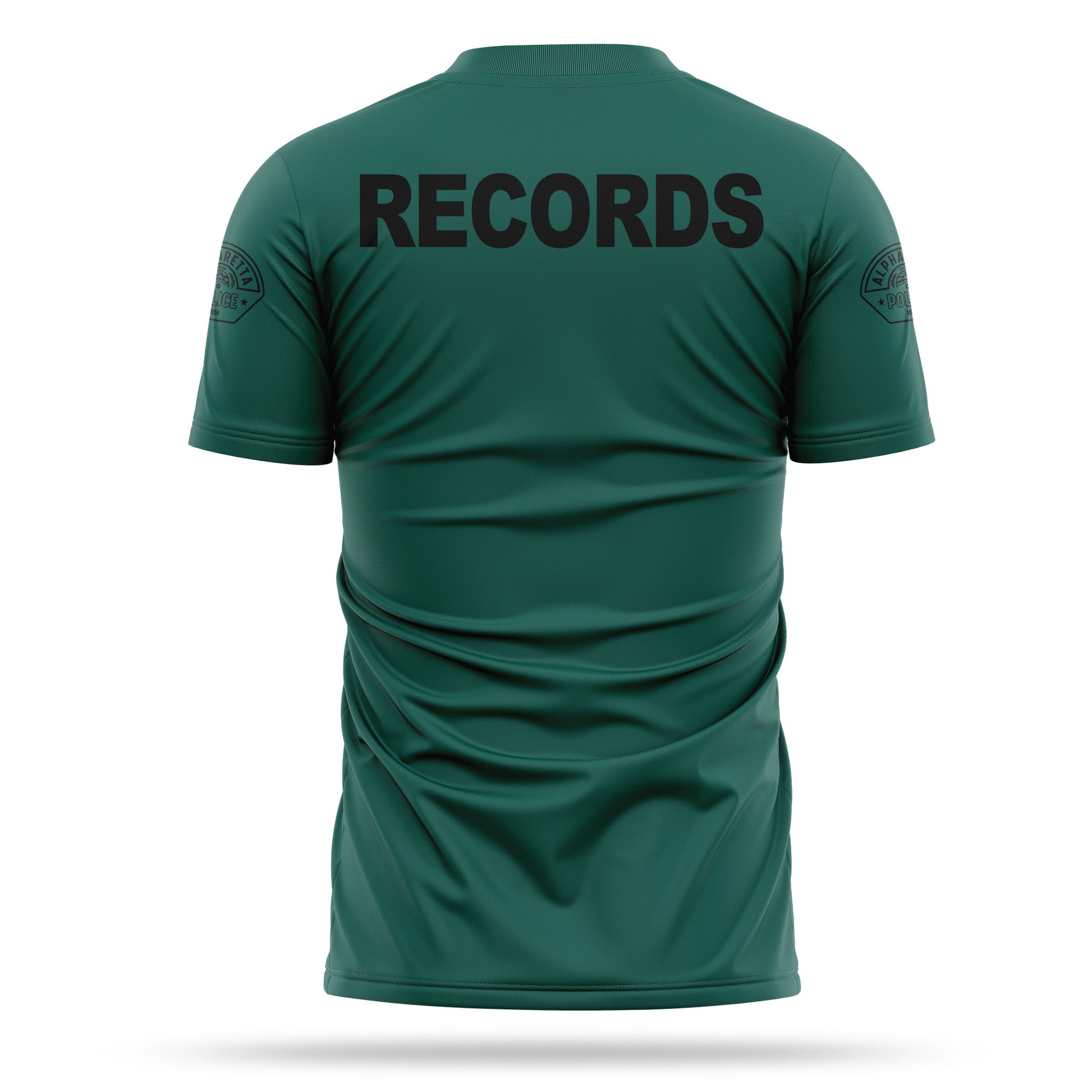 [ALPHARETTA PD] RECORDS Utility Shirt [FGRN/BLK]-13 Fifty Apparel
