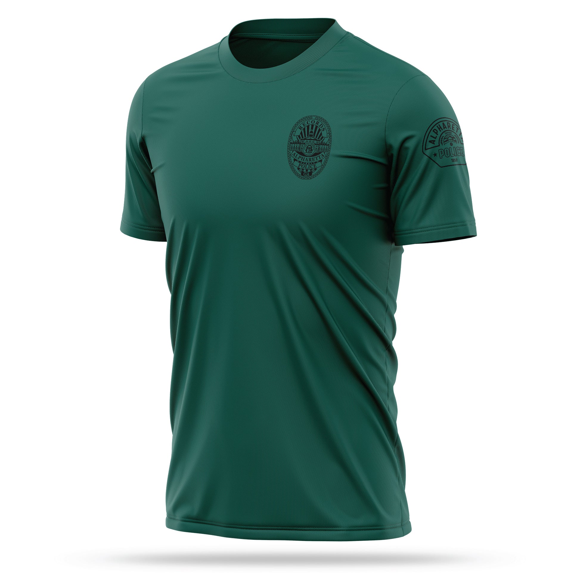 [ALPHARETTA PD] RECORDS Utility Shirt [FGRN/BLK]-13 Fifty Apparel