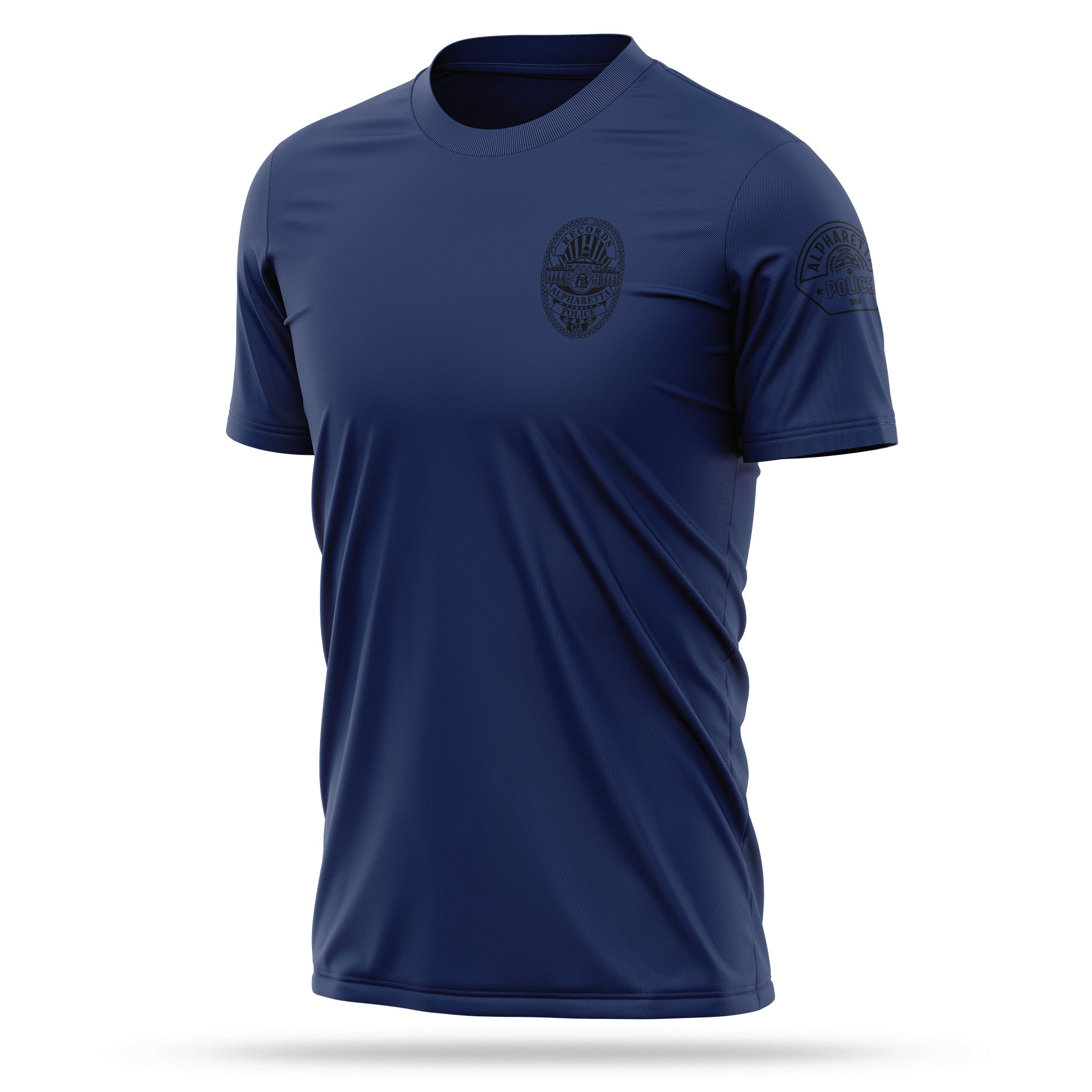 [ALPHARETTA PD] RECORDS Utility Shirt [NVY/BLK]-13 Fifty Apparel